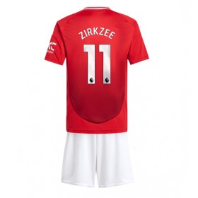 Manchester United Joshua Zirkzee #11 Heimtrikot 2024-25 Kurzarm (+ kurze hosen)